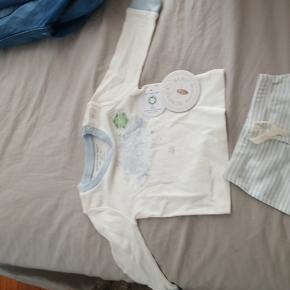 NWT BURTS BEE'S BABY BOY SET - Picture 4 of 6